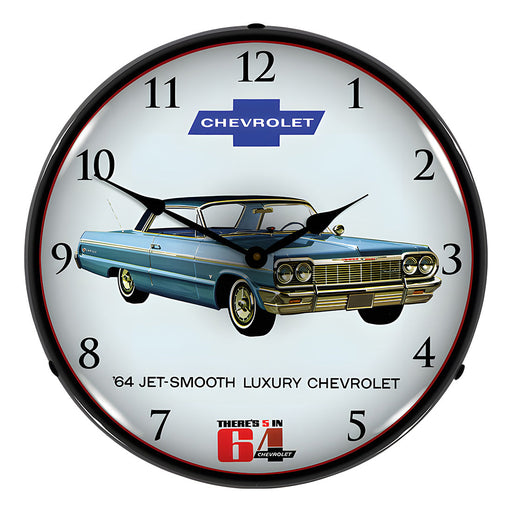 Collectable Sign and Clock 1964 Impala Backlit Wall Clock