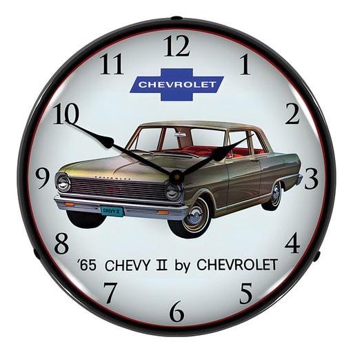 Collectable Sign and Clock 1965 Chevy II Nova Backlit Wall Clock