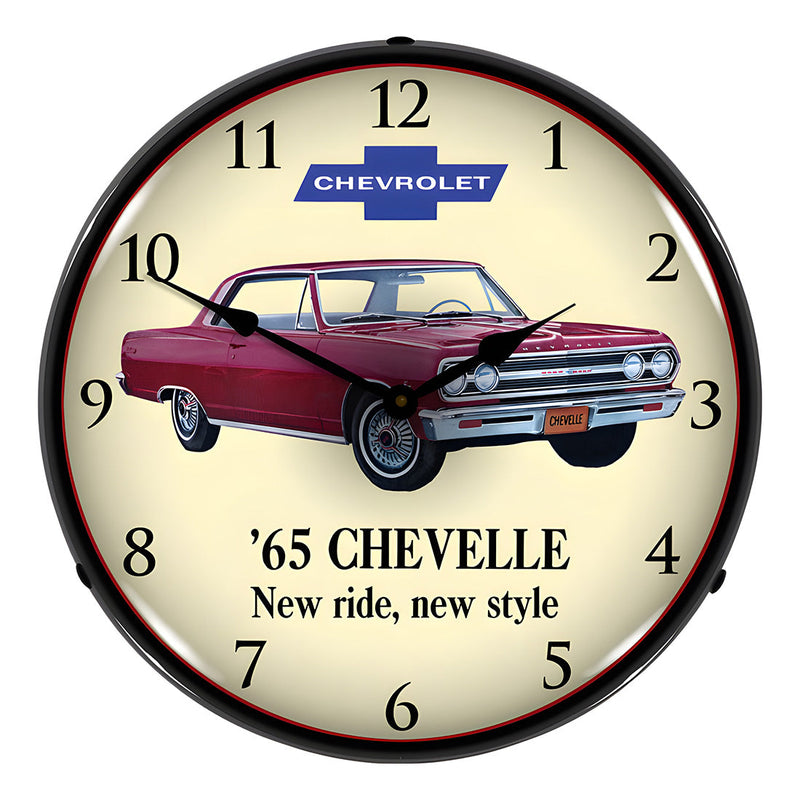 Collectable Sign and Clock 1965 Chevelle Backlit Wall Clock