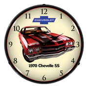 Collectable Sign and Clock 1970 SS Chevelle Backlit Wall Clock