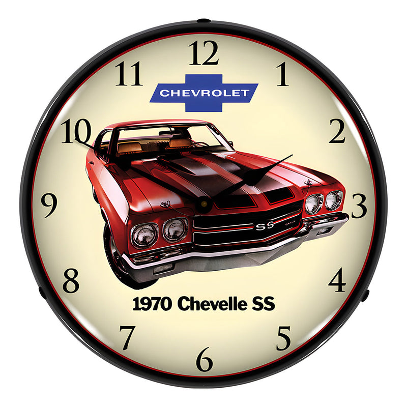 Collectable Sign and Clock 1970 SS Chevelle Backlit Wall Clock