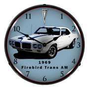 Collectable Sign and Clock 1969 Firebird Trans Am Backlit Wall Clock