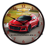 Collectable Sign and Clock 2017 Camaro ZL1 Backlit Wall Clock