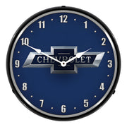 Collectable Sign and Clock Chevrolet Bowtie 100th Anniversary Backlit Wall Clock