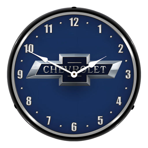 Collectable Sign and Clock Chevrolet Bowtie 100th Anniversary Backlit Wall Clock