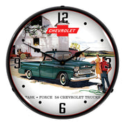 Collectable Sign and Clock 1958 Chevrolet Truck Backlit Wall Clock