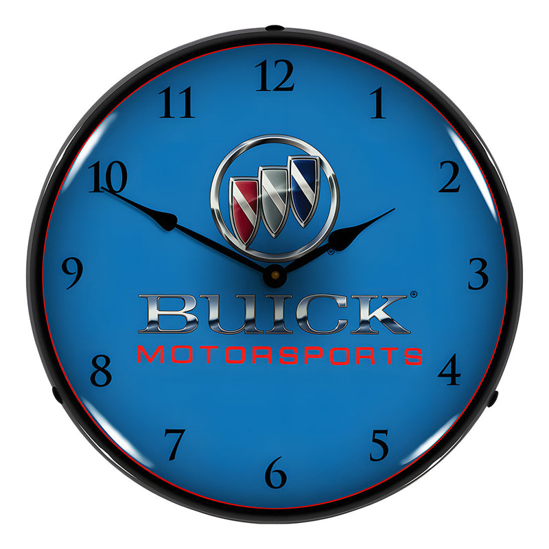 Collectable Sign and Clock Buick Motorsports Backlit Wall Clock