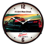 Collectable Sign and Clock Chevrolet 454 SS Truck Backlit Wall Clock
