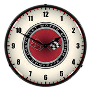 Collectable Sign and Clock C3 Corvette 68-82 Backlit Wall Clock