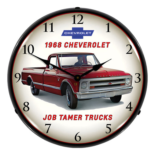 Collectable Sign and Clock 1968 Chevrolet Truck Backlit Wall Clock