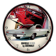 Collectable Sign and Clock 1966 Chevelle SS 396 RI Backlit Wall Clock
