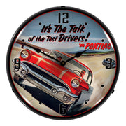 Collectable Sign and Clock 1956 Pontiac Backlit Wall Clock
