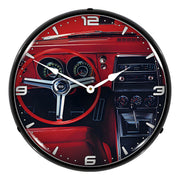 Collectable Sign and Clock 1967 Camaro Dashboard Backlit Wall Clock