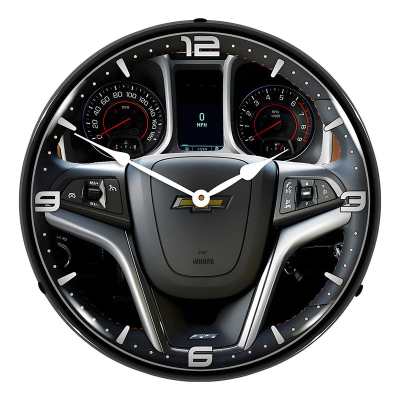 Collectable Sign and Clock 2013 Camaro Dashboard Backlit Wall Clock
