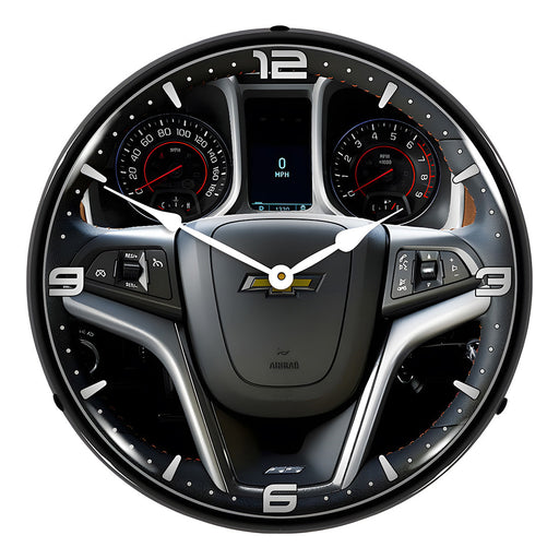 Collectable Sign and Clock 2013 Camaro Dashboard Backlit Wall Clock