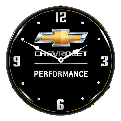 Collectable Sign and Clock Chevrolet Performance Backlit Wall Clock