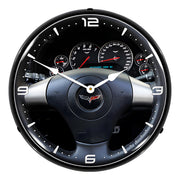 Collectable Sign and Clock C6 Corvette Dash Backlit Wall Clock