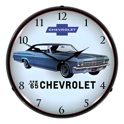 Collectable Sign and Clock 1965 Impala Backlit Wall Clock
