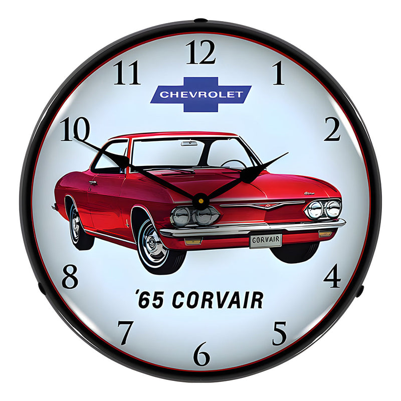 Collectable Sign and Clock 1965 Corvair Backlit Wall Clock