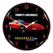 Collectable Sign and Clock 1984 Corvette Backlit Wall Clock