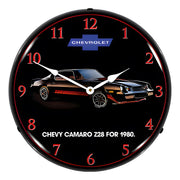 Collectable Sign and Clock 1980 Z28 Camaro Backlit Wall Clock