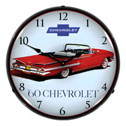 Collectable Sign and Clock 1960 Impala Convertible Backlit Wall Clock