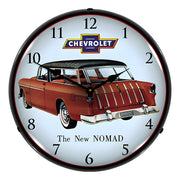 Collectable Sign and Clock 1955 Chevy Nomad Backlit Wall Clock