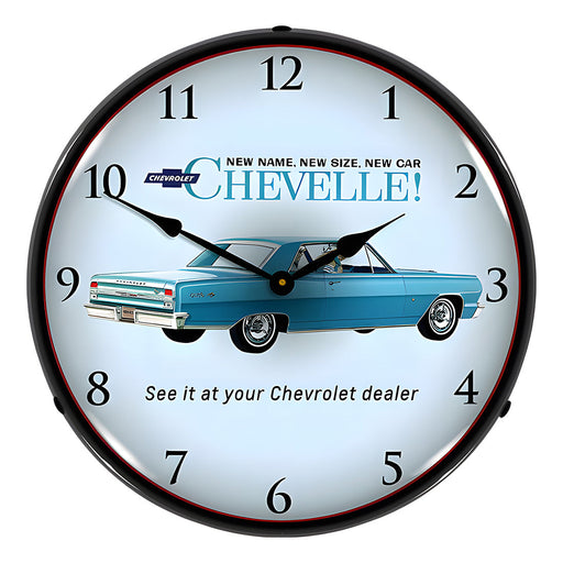 Collectable Sign and Clock 1964 Chevelle Backlit Wall Clock