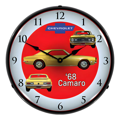 Collectable Sign and Clock 1968 SS Camaro Wall Clock