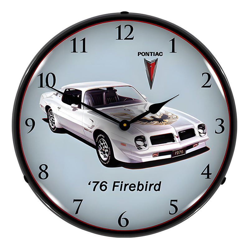 Collectable Sign and Clock 1976 Firebird TA Backlit Wall Clock