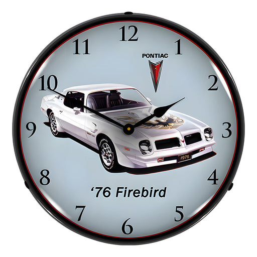 Collectable Sign and Clock 1976 Firebird TA Backlit Wall Clock