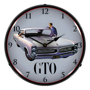 Collectable Sign and Clock 1969 Pontiac Firebird Backlit Wall Clock