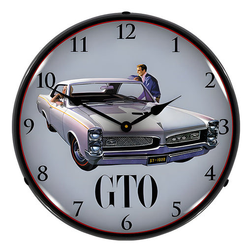 Collectable Sign and Clock 1969 Pontiac Firebird Backlit Wall Clock
