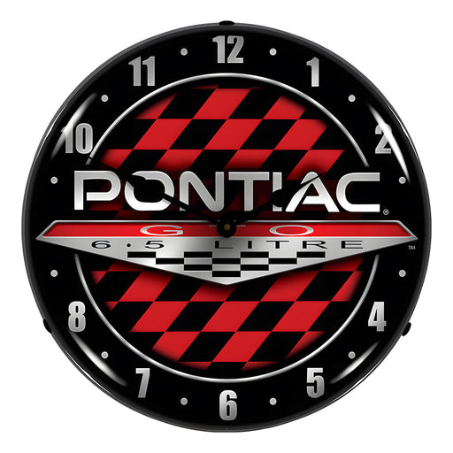Collectable Sign and Clock Pontiac GTO Backlit Wall Clock