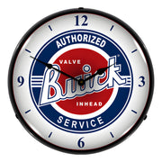 Collectable Sign and Clock Authorized Buick Service Backlit Wall Clock