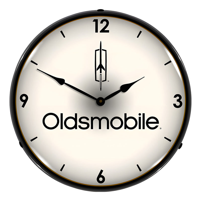 Collectable Sign and Clock Oldsmobile Backlit Wall Clock