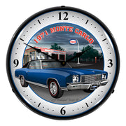 Collectable Sign and Clock 1971 Monte Carlo Backlit Wall Clock