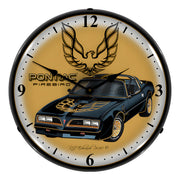Collectable Sign and Clock Pontiac Firebird Backlit Wall Clock
