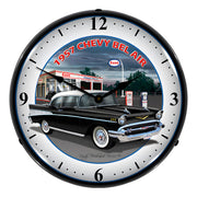 Collectable Sign and Clock 1957 Chevy Bel Air Backlit Wall Clock
