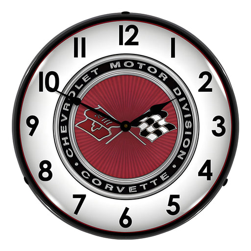 Collectable Sign and Clock C3 Corvette Backlit Wall Clock
