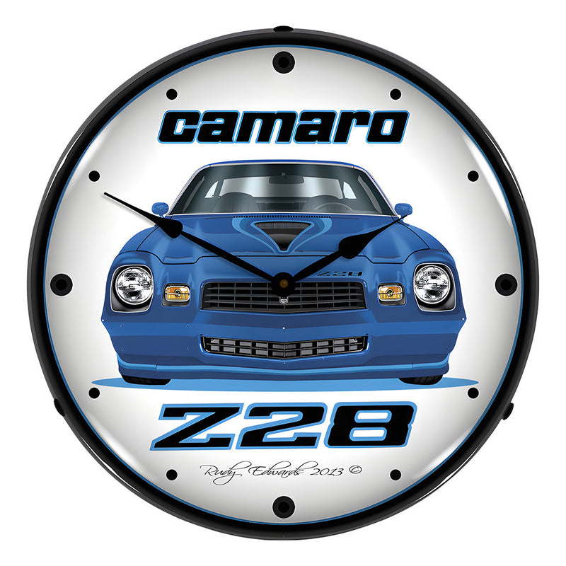 Collectable Sign and Clock 1979 Z28 Camaro Backlit Wall Clock