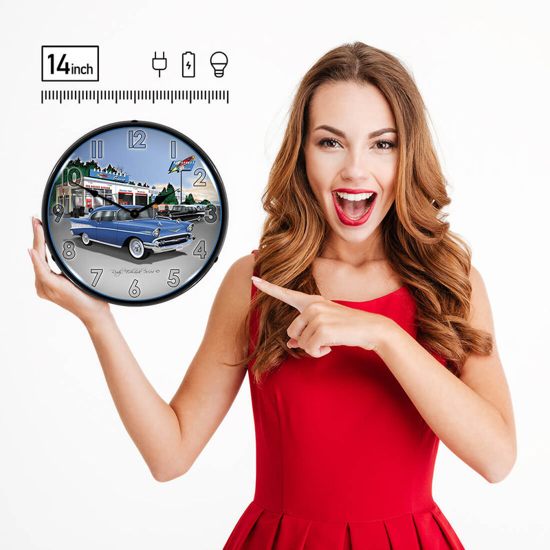 Collectable Sign and Clock Wall Clock