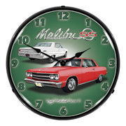 Collectable Sign and Clock 1965 Chevelle Malibu SS Backlit Wall Clock
