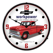 Collectable Sign and Clock 1965 Chevrolet Truck Backlit Wall Clock