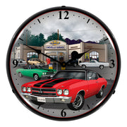 Collectable Sign and Clock 1970 Chevelle Backlit Wall Clock