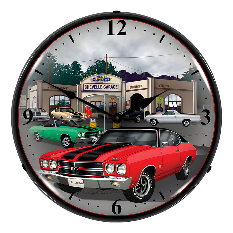 Collectable Sign and Clock 1970 Chevelle Backlit Wall Clock
