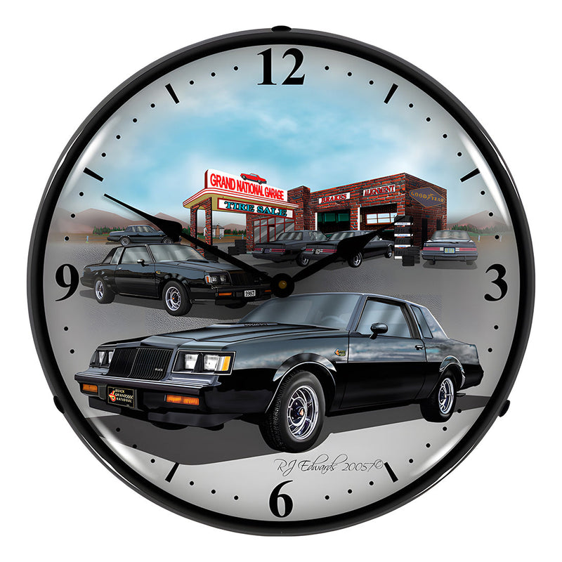 Collectable Sign and Clock 1987 Buick Grand National Backlit Wall Clock