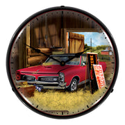 Collectable Sign and Clock Hidden Treasure GTO Backlit Wall Clock