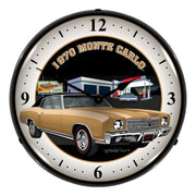 Collectable Sign and Clock 1970 Monte Carlo Backlit Wall Clock