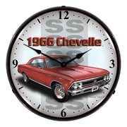 Collectable Sign and Clock 1966 Chevelle SS Backlit Wall Clock